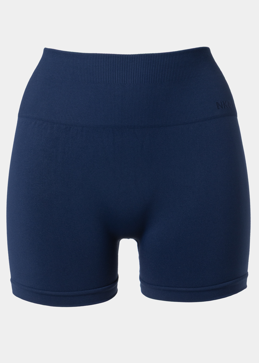 G28A0169 copy Navy Blue Seamless Ruched Back Sports Shorts - Image 1