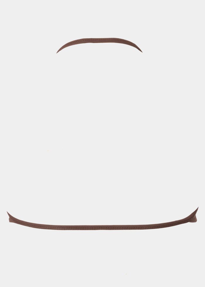 Dark Brown Seamless Halterneck Sports Bra - Image 3
