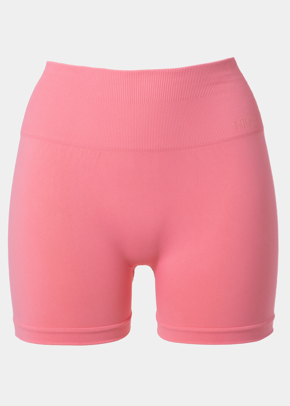 G28A0191 copy Pink Seamless Ruched Back Sports Shorts - Image 1