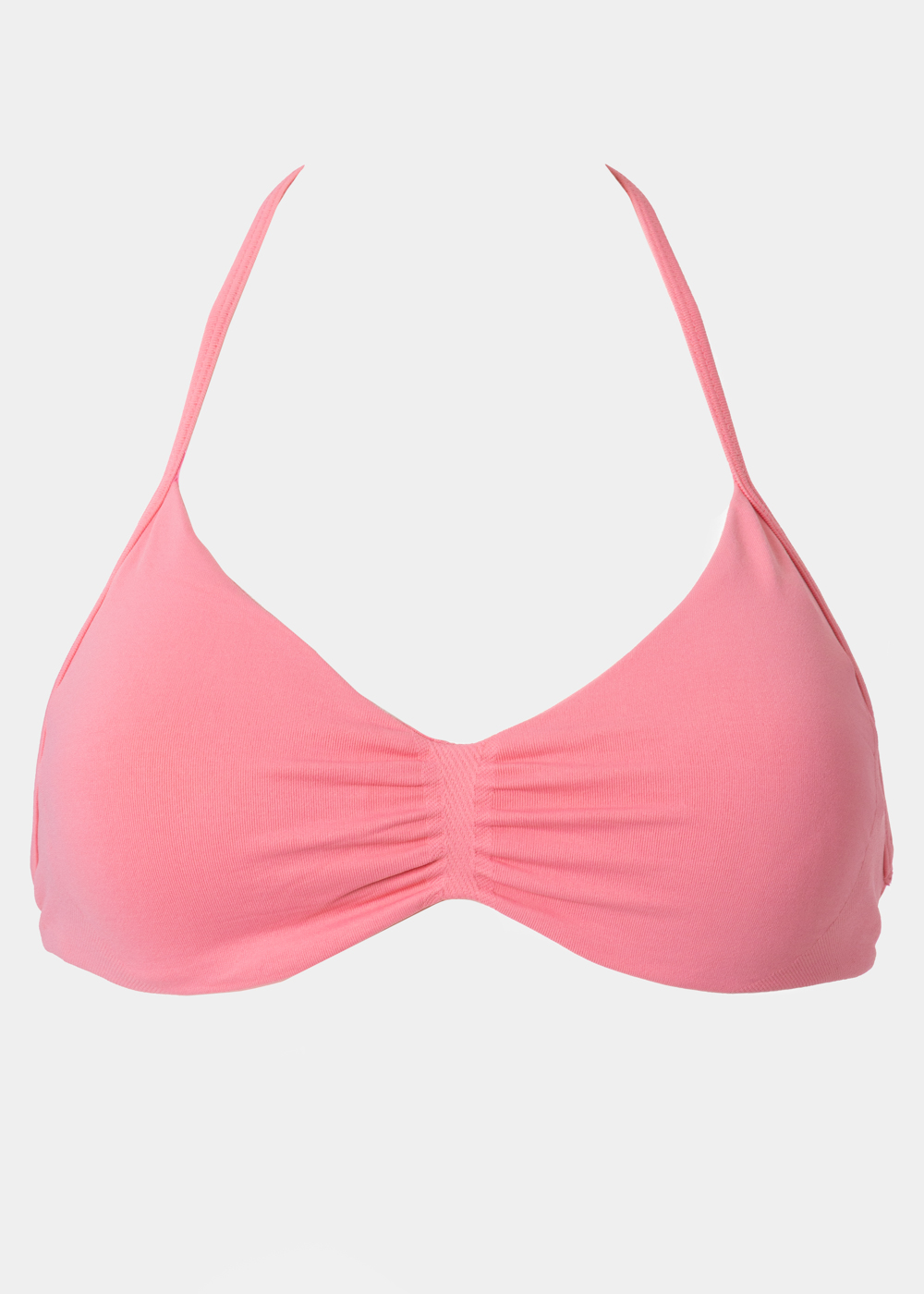 G28A0199 copy Pink Seamless Halterneck Sports Bra - Image 1