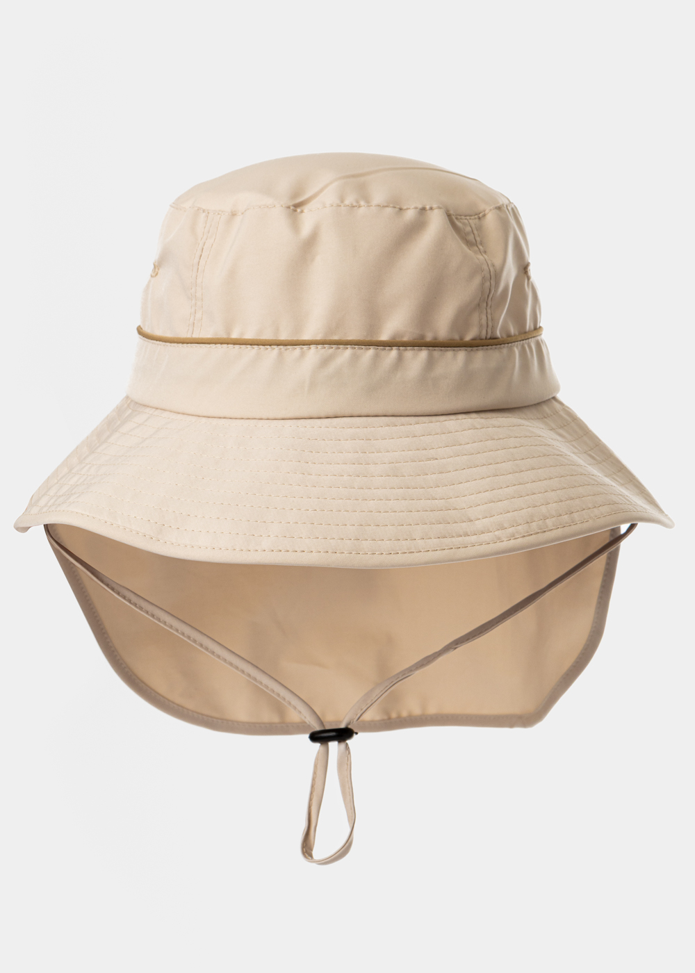 G28A5964 copy Beige Active Hat w/ Hidden Neck Protector - Image 1