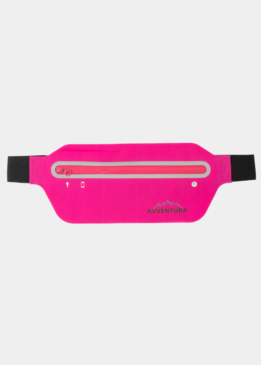 G28A6228 copy Fuchsia Reflective Running Waist Bag - Image 1