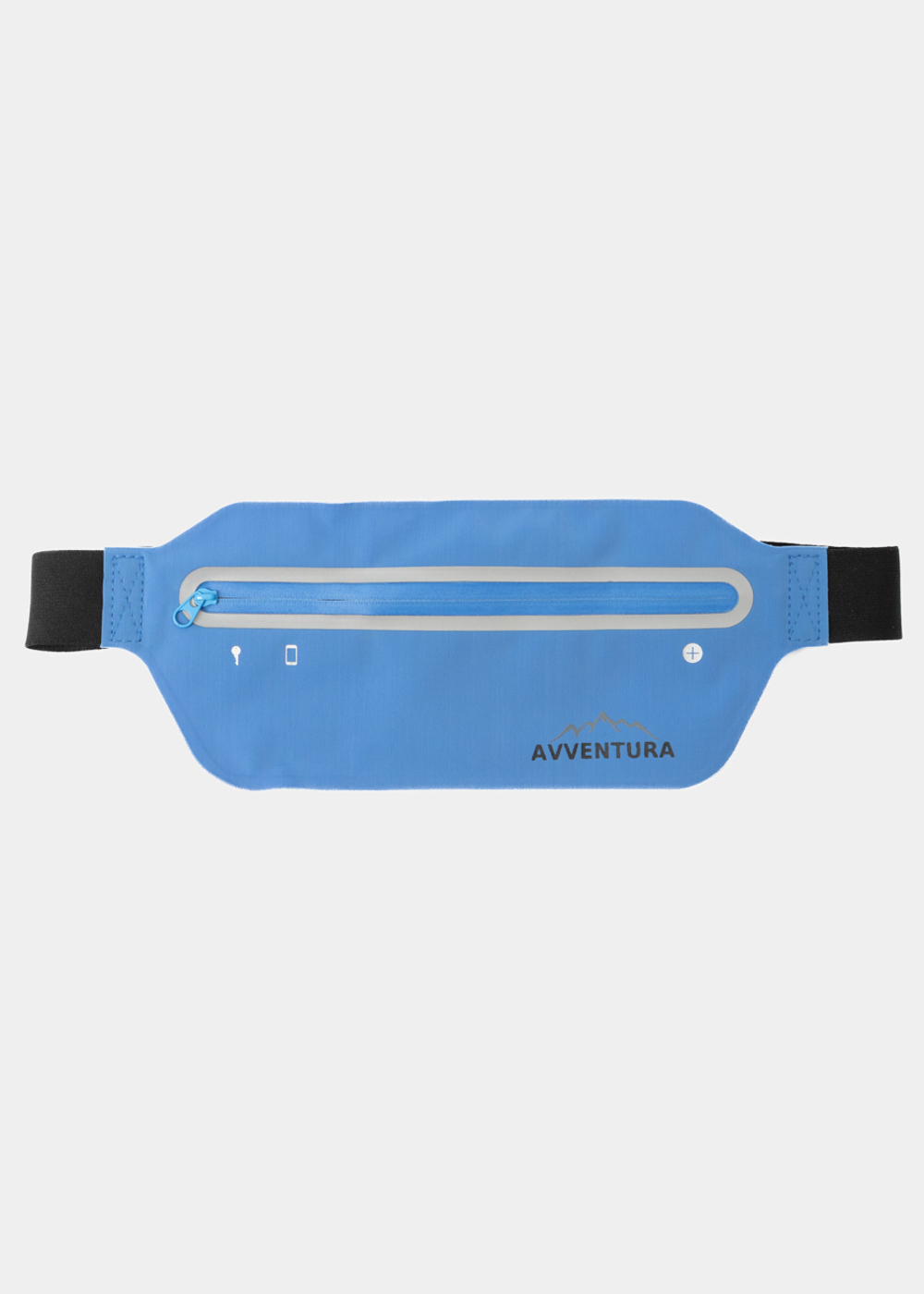 G28A6232 copy Blue Reflective Running Waist Bag - Image 1