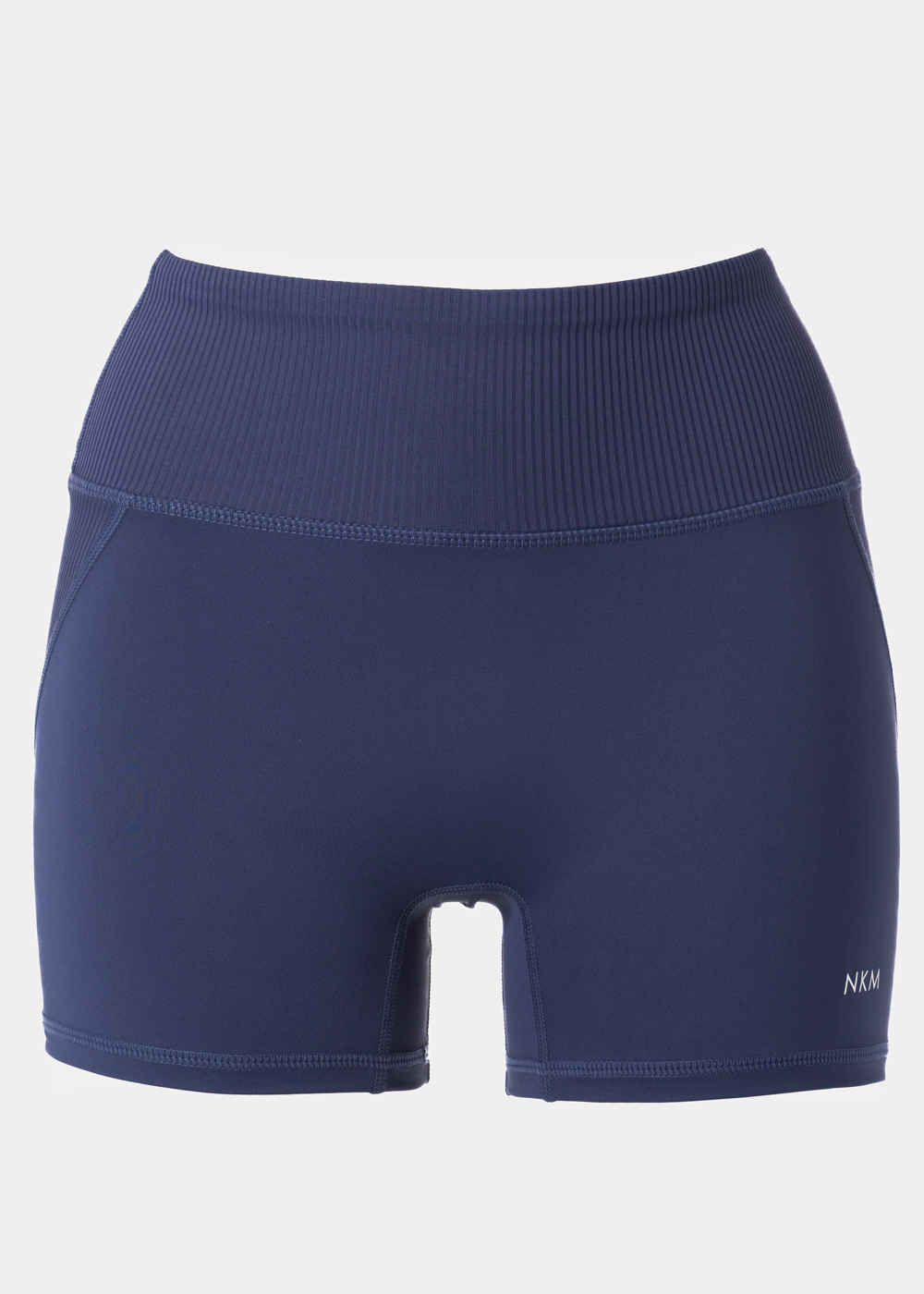 G28A7085 copy Navy Blue Ribbed Shorts - Image 1