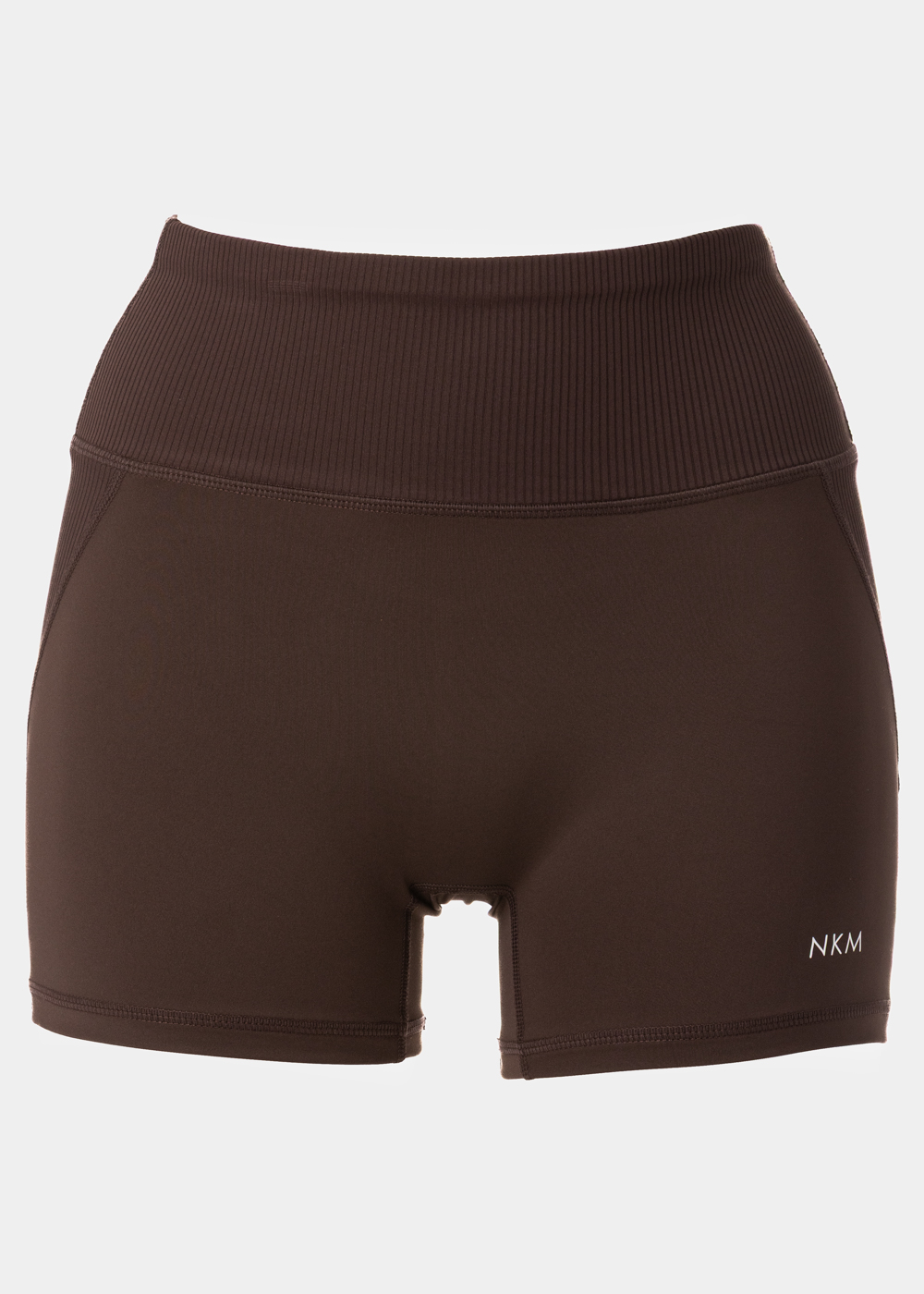 G28A7088 copy Dark Brown Ribbed Shorts - Image 1