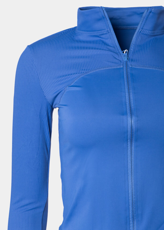 Royal Blue Ribbed Sports Jacket - Image 3