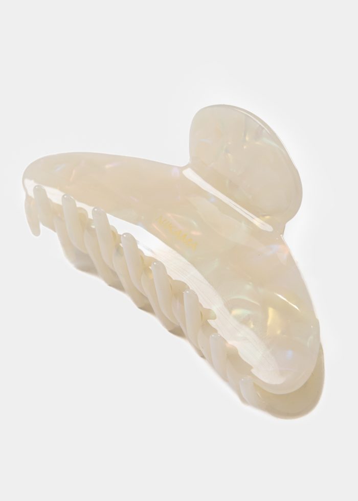 White Acrylic Hair Clip - Image 2