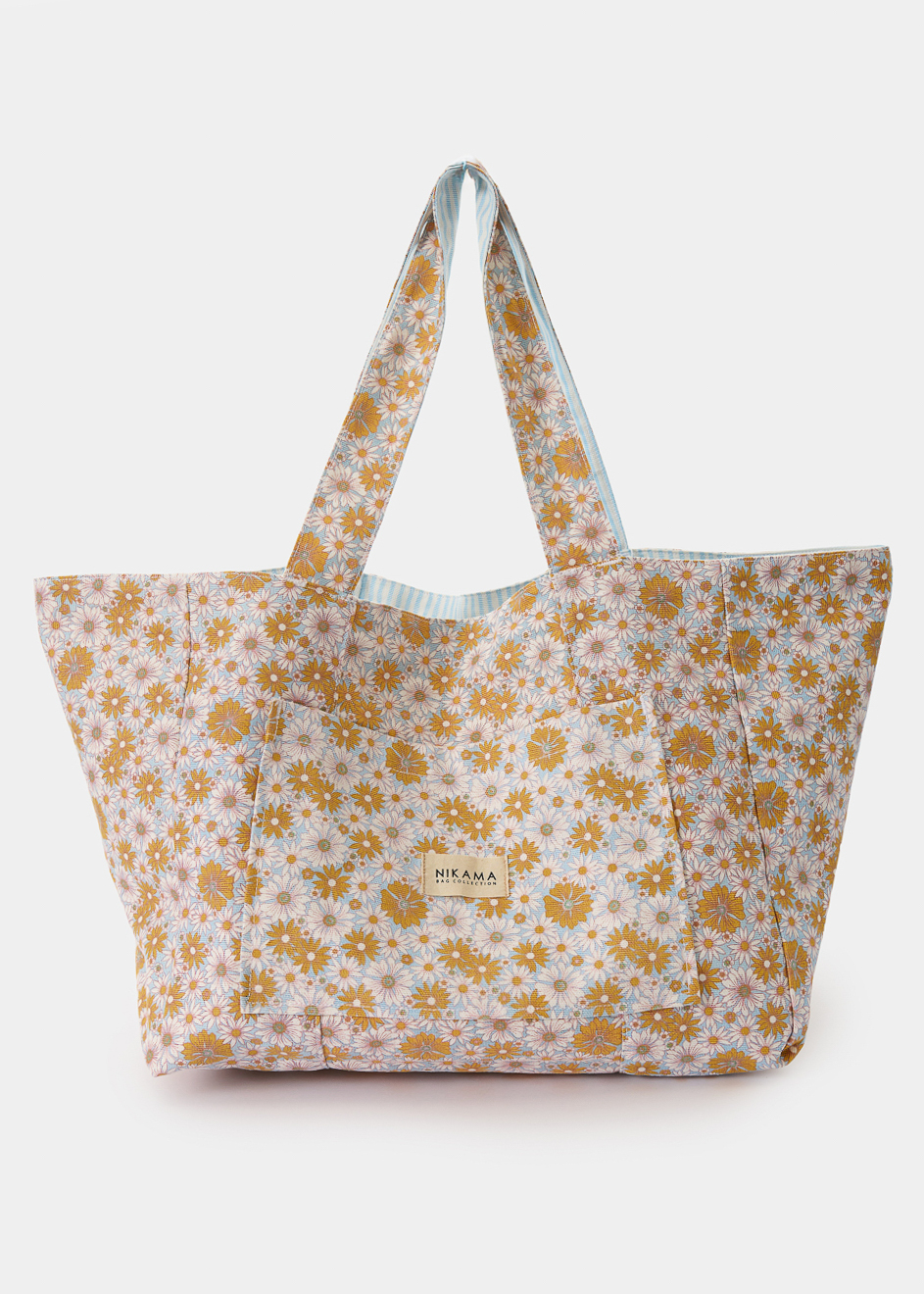nikama 630-2 Double-Sided Daises Canvas Bag - Image 1