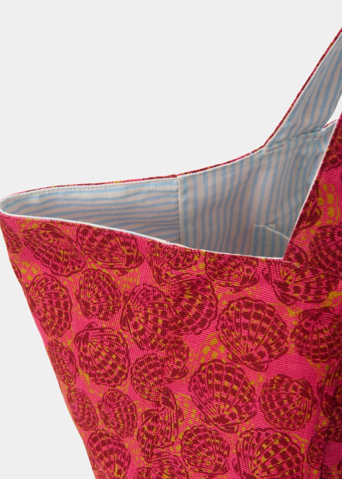 Double-Sided Fuchsia Shells Canvas Bag - Image 5