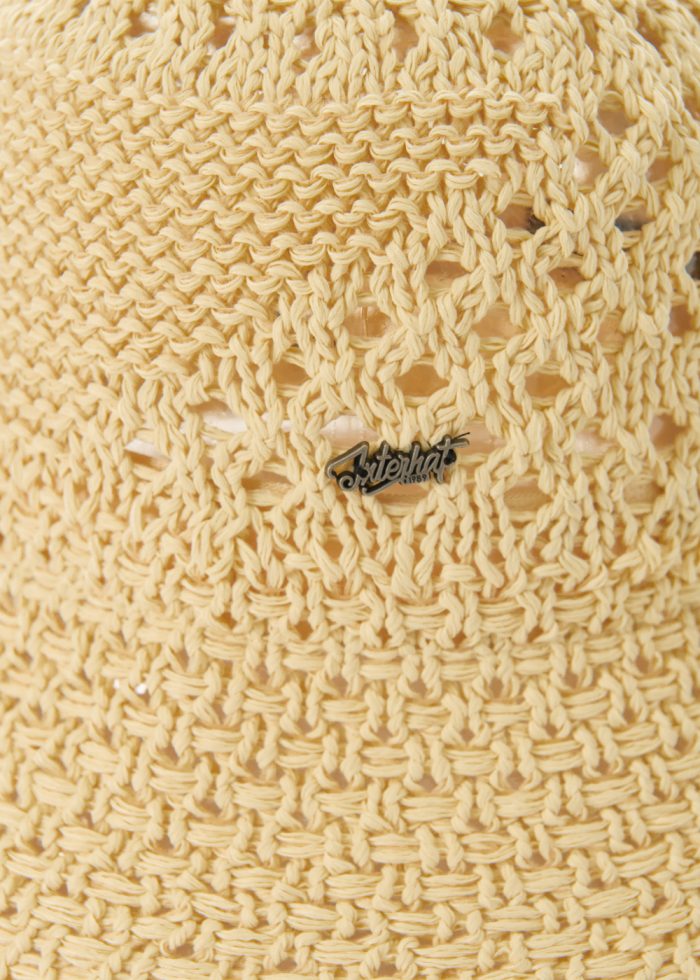 Beige Knitted Bucket Hat - Image 3