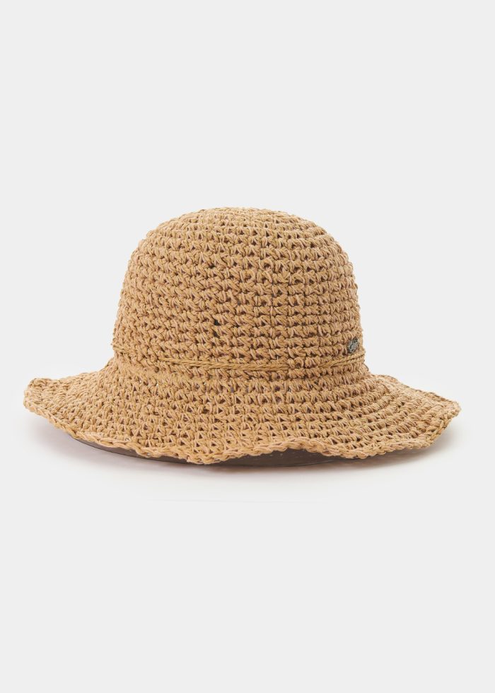 Brown Straw Hat w/ Brown Rope - Image 2