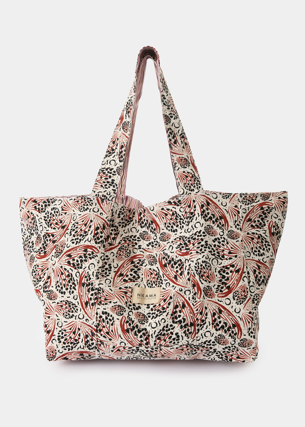 nikama 653 Double-Sided Leopard Canvas Bag - Image 1