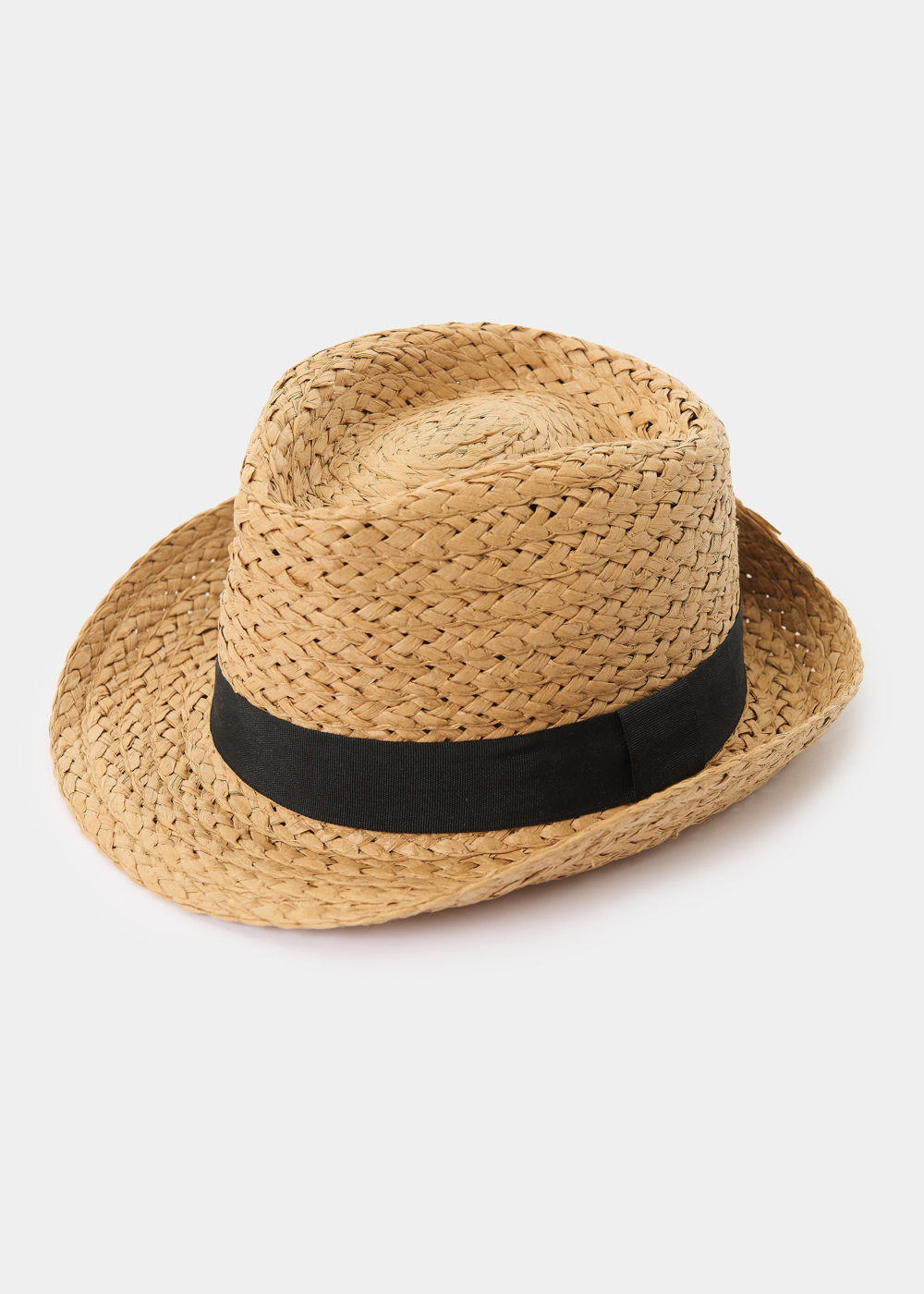 nikama 7 Brown Kids Straw Fedora Hat 2 - Image 1